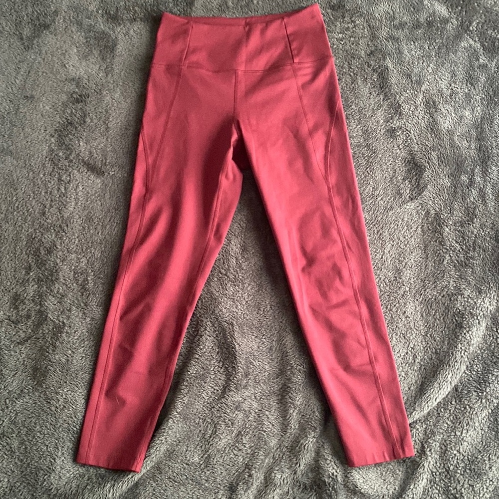 Girlfriend Collective Maroon Leggings